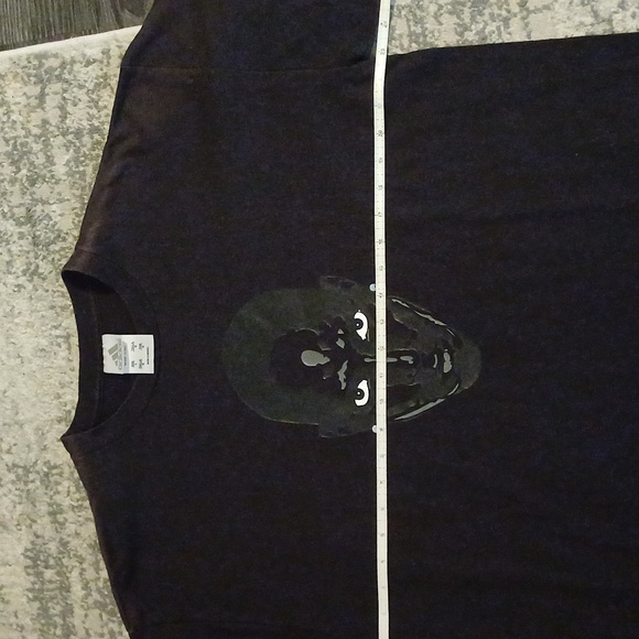 Kevin Garnett rare 2000 black double sided adidas t shirt with rhinestones L - Picture 2 of 13